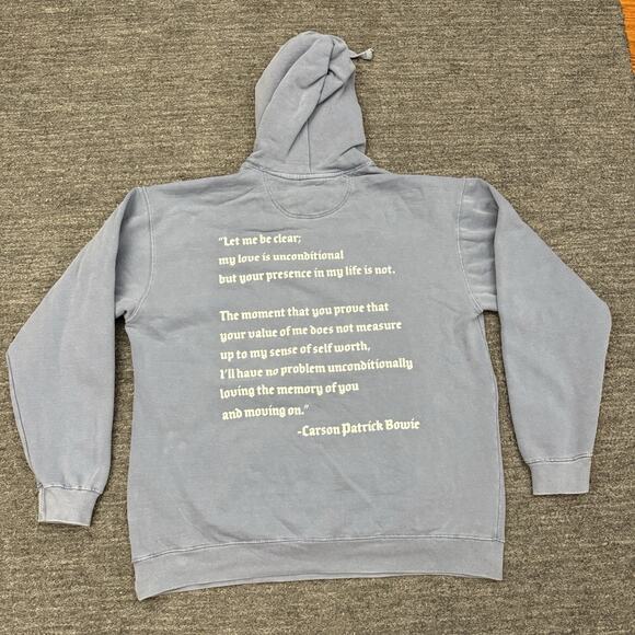 Boys Lie Hoodie Sweatshirt One Size Let me Be Clear Angel Carson Patrick Bowie - Picture 3 of 11